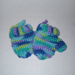 NEW Hand crafted crocheted mini mittens Gift holder tree ornament